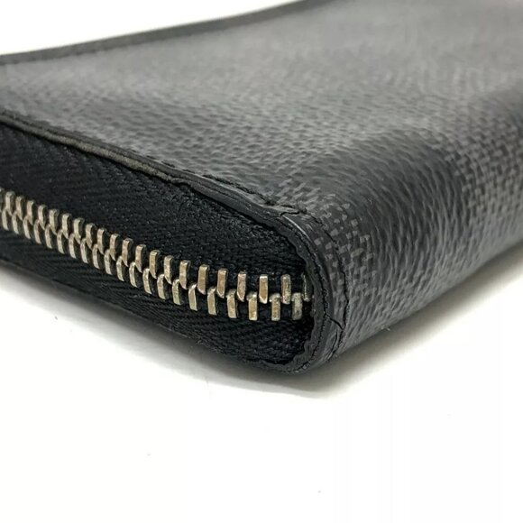 Auth LOUIS VUITTON N63076 Damier Graphite zip-around coin purse coin purse - Picture 3 of 16